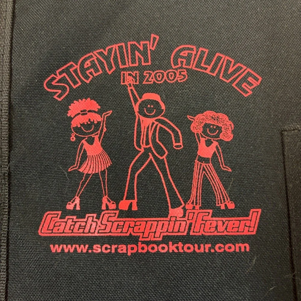 Heidi Grace Designs Black Messenger Bag Stayin Alive 2005 Scrapbook Tour Canvas